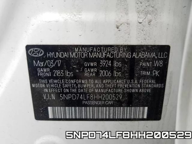 5NPD74LF8HH200529 фото 2