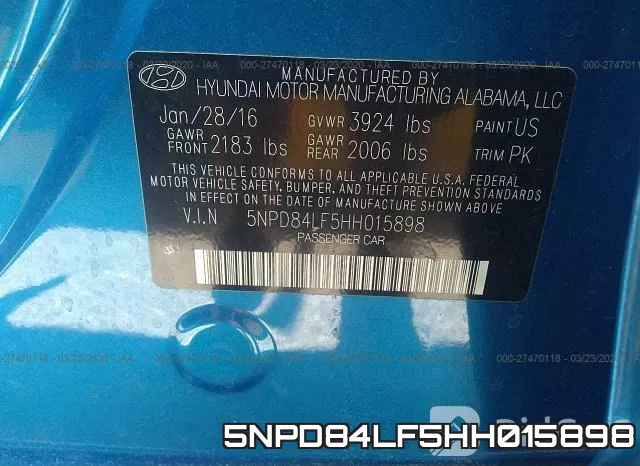 5NPD84LF5HH015898 фото 10