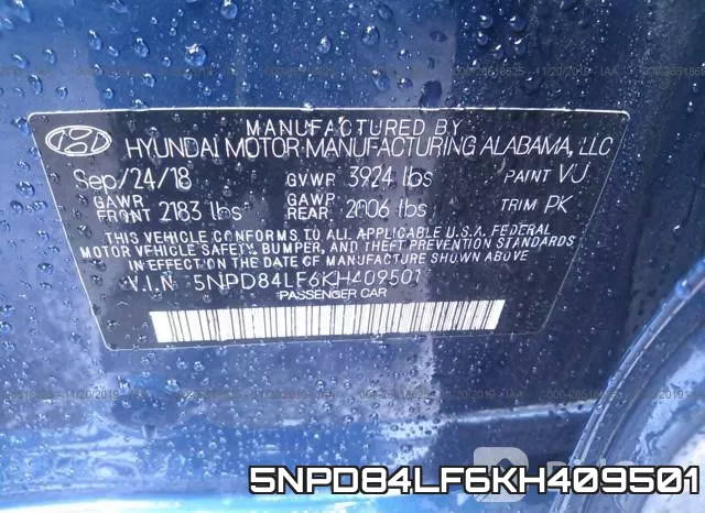 5NPD84LF6KH409501 фото 10
