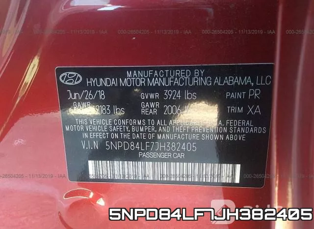 5NPD84LF7JH382405 фото 10