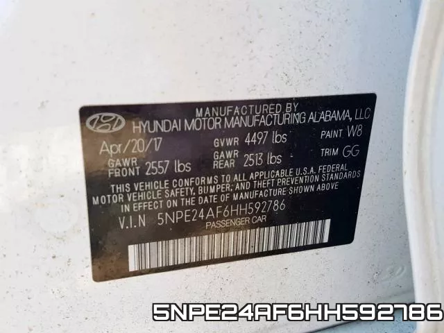 5NPE24AF6HH592786 фото 2