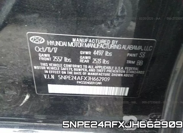 5NPE24AFXJH662909 фото 10