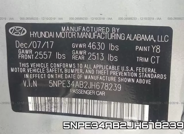 5NPE34AB2JH678239 фото 10