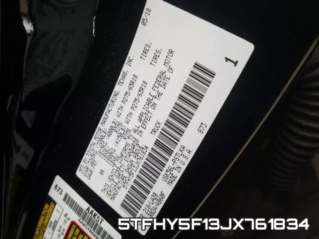 5TFHY5F13JX761834 фото 2