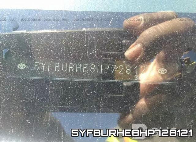 5YFBURHE8HP728121 фото 10