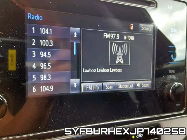 5YFBURHEXJP740258 фото 10