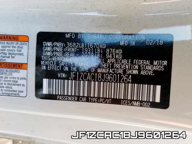 JF1ZCAC18J9601264 фото 2