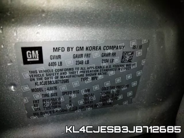 KL4CJESB3JB712685 фото 2