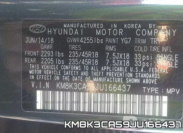 KM8K3CA59JU166437 фото 10