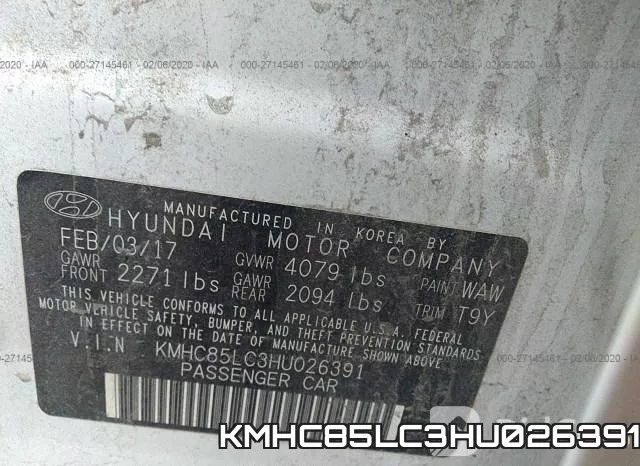 KMHC85LC3HU026391 фото 10