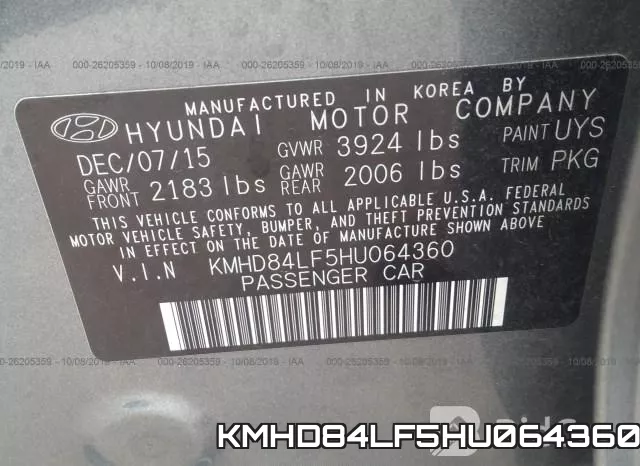 KMHD84LF5HU064360 фото 10