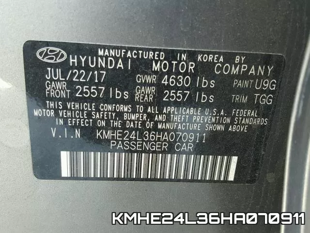 KMHE24L36HA070911 фото 2