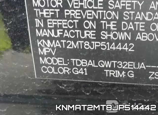 KNMAT2MT8JP514442 фото 10
