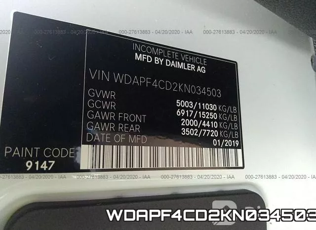 WDAPF4CD2KN034503 фото 10