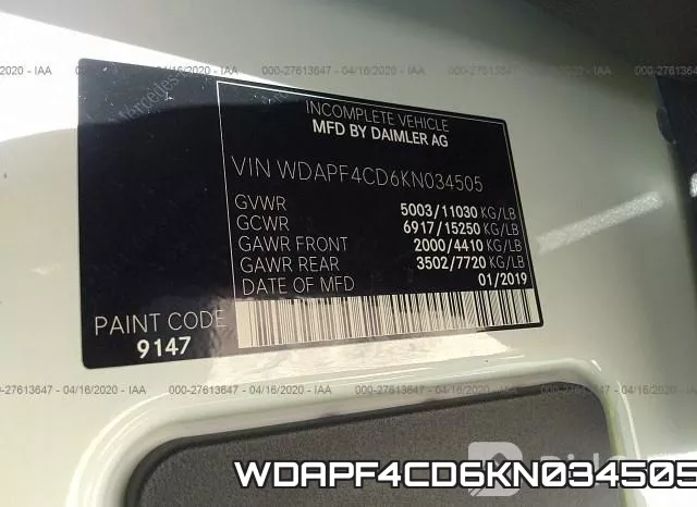 WDAPF4CD6KN034505 фото 10