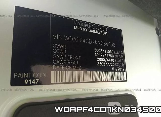 WDAPF4CD7KN034500 фото 10