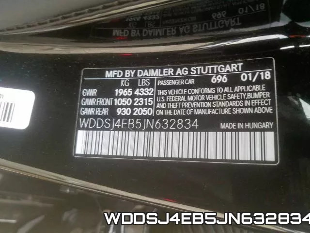 WDDSJ4EB5JN632834 фото 2