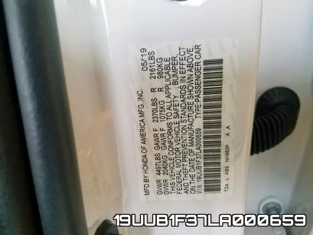 19UUB1F37LA000659 фото 2