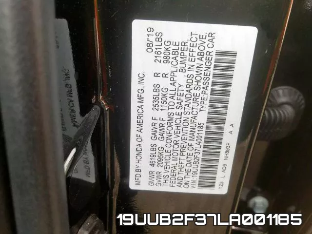 19UUB2F37LA001185 фото 2