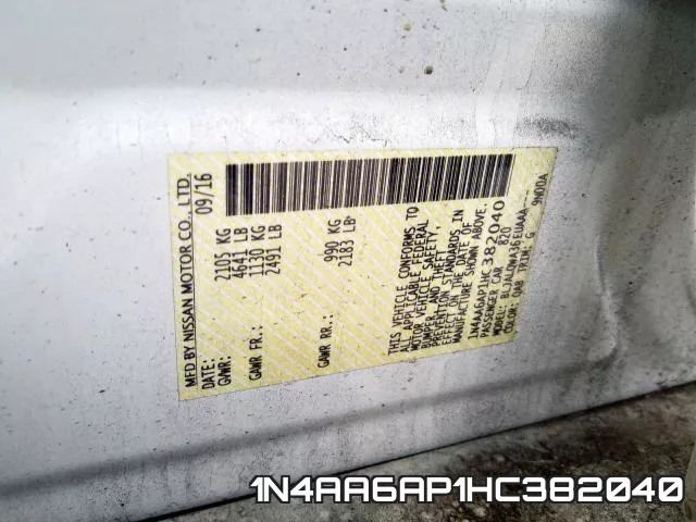 1N4AA6AP1HC382040 фото 2