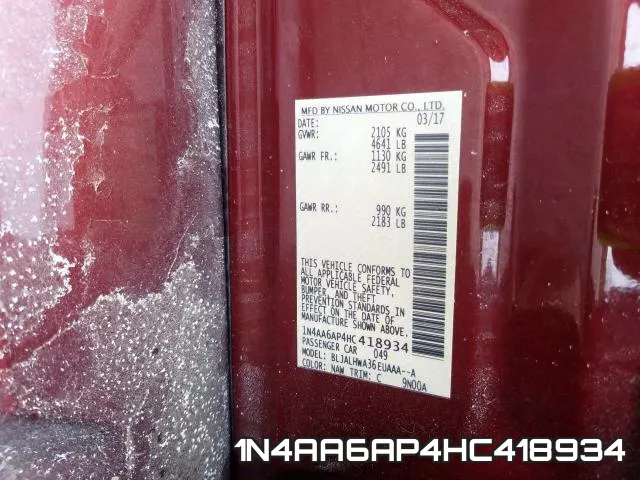 1N4AA6AP4HC418934 фото 2