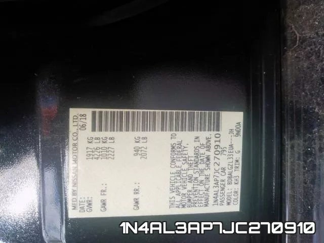1N4AL3AP7JC270910 фото 2