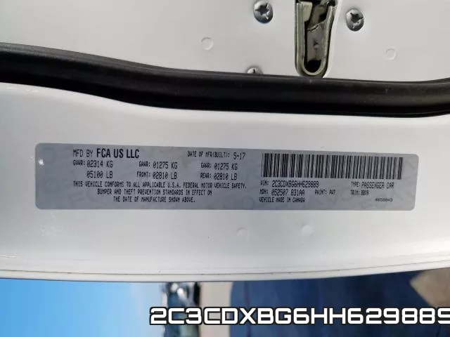 2C3CDXBG6HH629889 фото 2