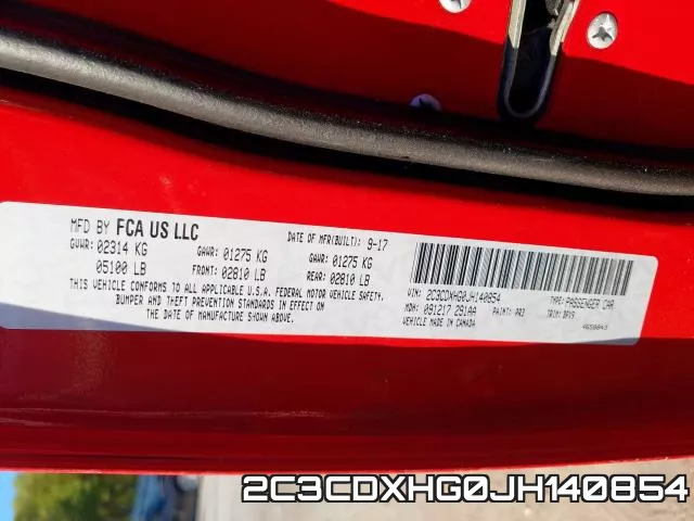 2C3CDXHG0JH140854 фото 2