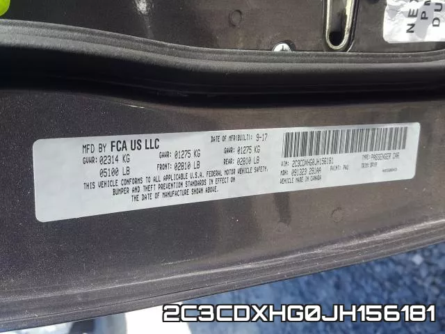 2C3CDXHG0JH156181 фото 2