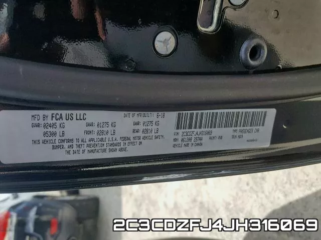2C3CDZFJ4JH316069 фото 2