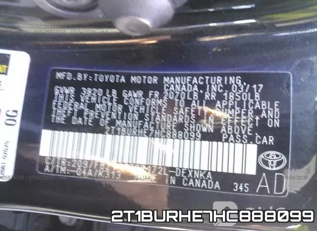 2T1BURHE7HC888099 фото 10