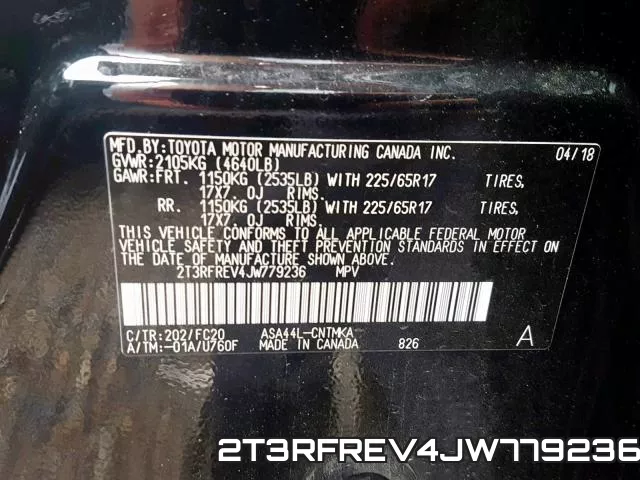 2T3RFREV4JW779236 фото 2