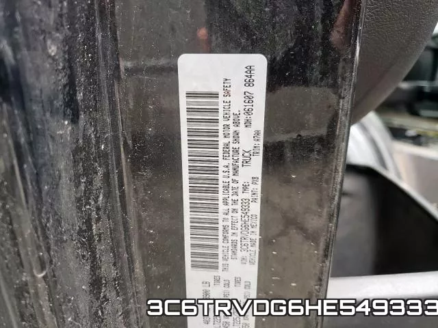 3C6TRVDG6HE549333 фото 2