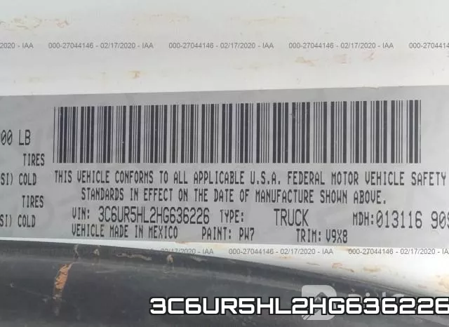 3C6UR5HL2HG636226 фото 10