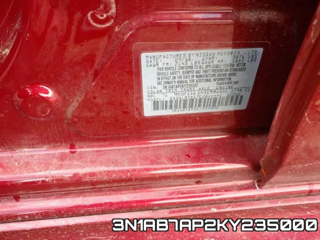 3N1AB7AP2KY235000 фото 2