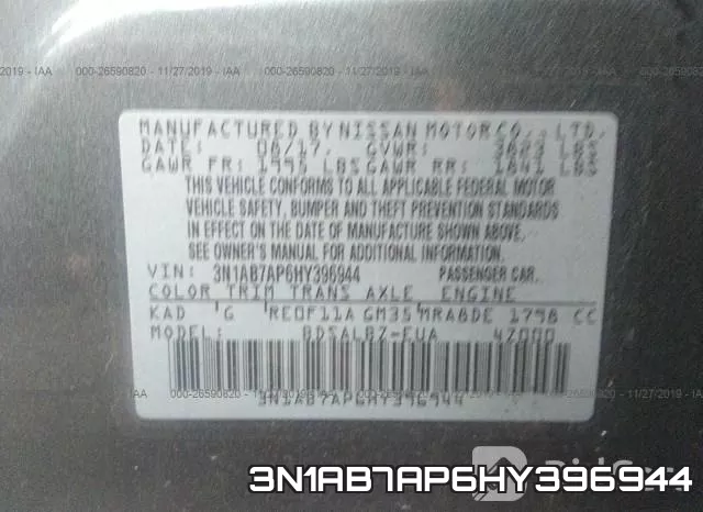 3N1AB7AP6HY396944 фото 10
