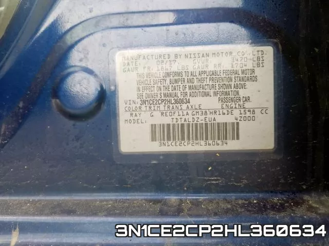 3N1CE2CP2HL360634 фото 2