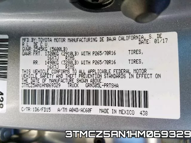 3TMCZ5AN1HM069329 фото 2