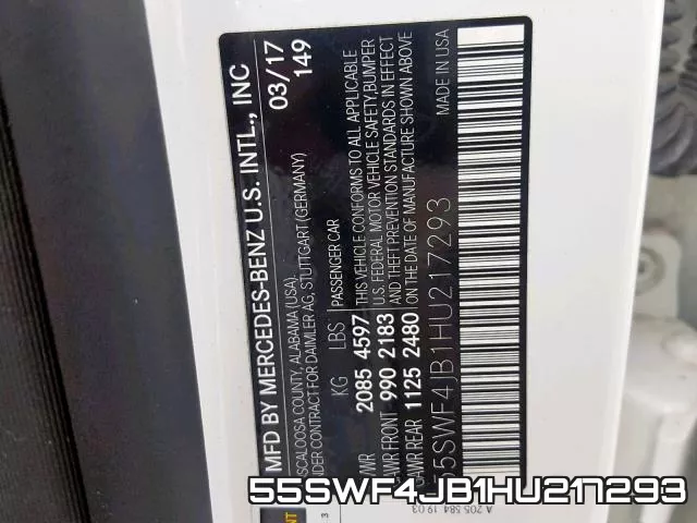 55SWF4JB1HU217293 фото 2