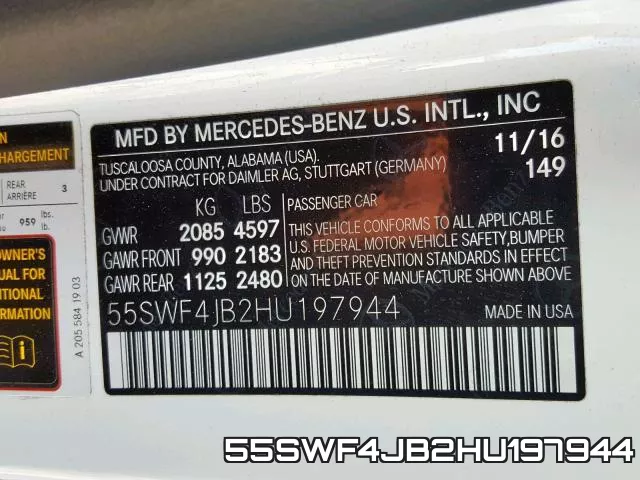 55SWF4JB2HU197944 фото 2