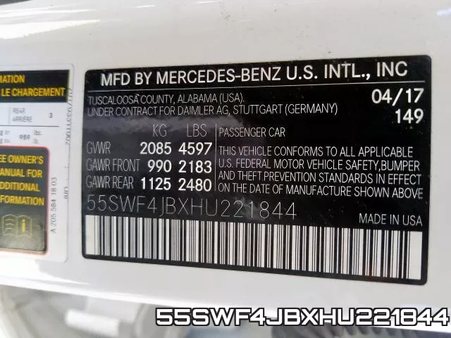 55SWF4JBXHU221844 фото 2