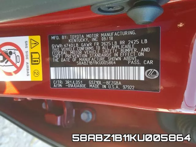 58ABZ1B11KU005864 фото 2