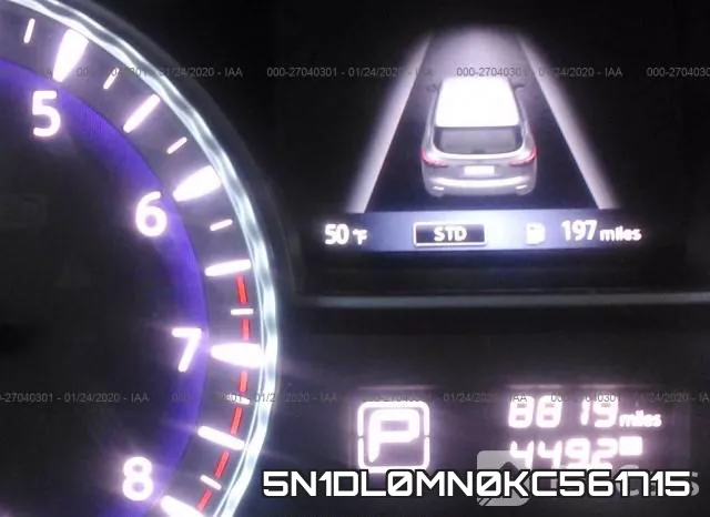 5N1DL0MN0KC561715 фото 8