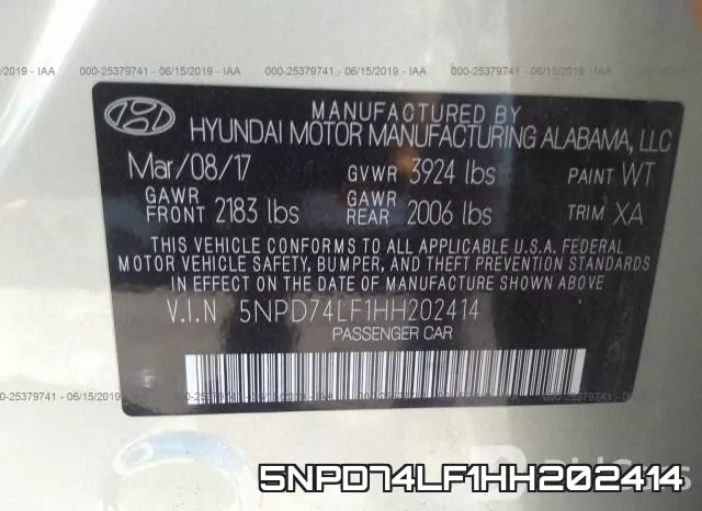 5NPD74LF1HH202414 фото 10