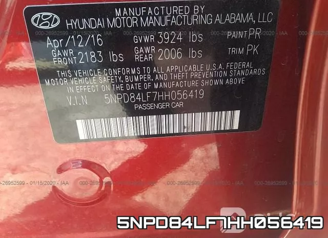 5NPD84LF7HH056419 фото 10