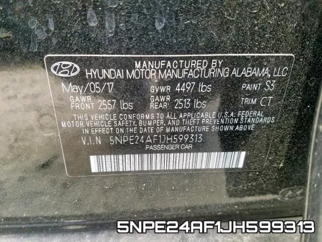 5NPE24AF1JH599313 фото 2