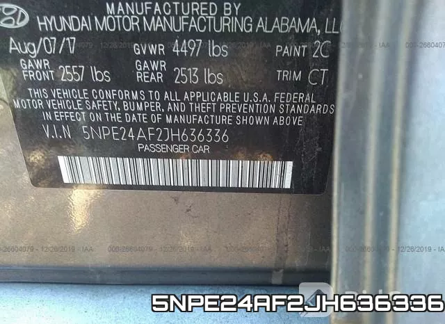 5NPE24AF2JH636336 фото 10