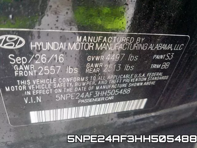 5NPE24AF3HH505488 фото 2