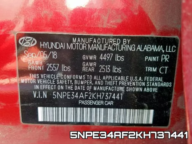 5NPE34AF2KH737441 фото 2