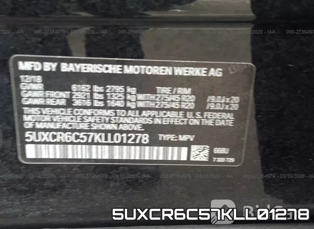 5UXCR6C57KLL01278 фото 9